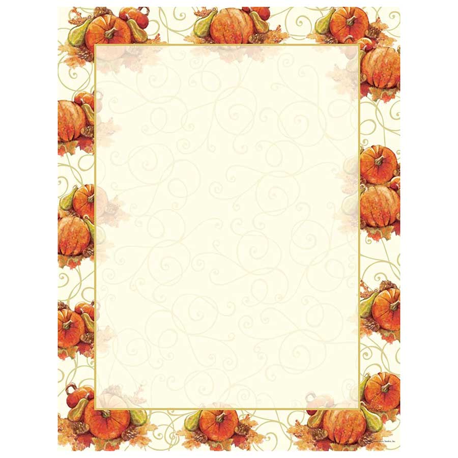 Pumpkin Swirl Fall & Autumn Paper - Your Paper Stop